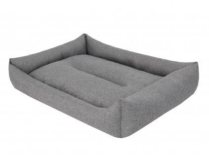 Pelíšek pro psa Economy - šedý ekolen (VELIKOST L - 62 x 43 cm)