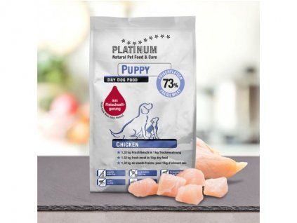 447 2 platinum natural puppy chicken kureci pro stenata 5 kg